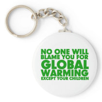 Earth Day 2009, April 22, Stop Global Warming Key Chain