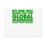 Earth Day 2009, April 22, Stop Global Warming Postcard