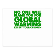 Earth Day 2009, April 22, Stop Global Warming Postcard