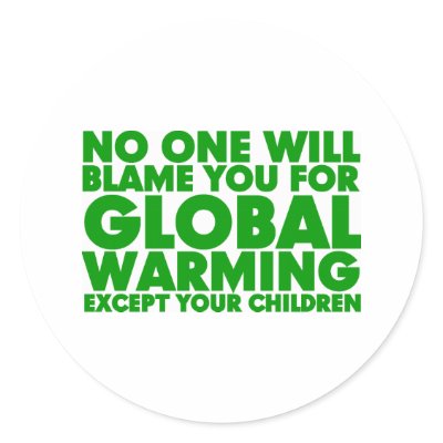 Earth Day 2009, April 22, Stop Global Warming Stickers by toetoedesign