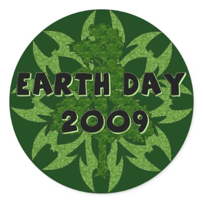 Earth Day 2009 Art Stickers by orsobear