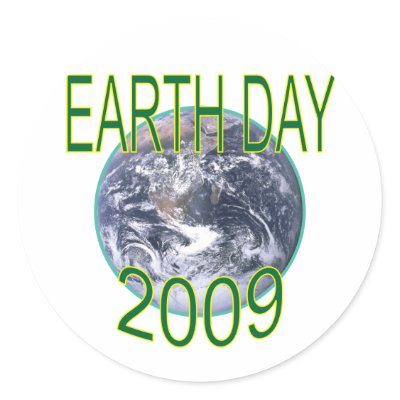 Earth Day 2009 Photo of Earth Tees and Gifts Sticker by worldsbesttees