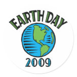 Earth Day 2009 stickers