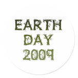 Earth Day 2009 stickers