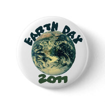 Earth Day 2011 Pinback Button