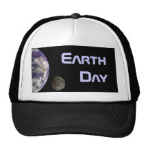 Earth Day 2012 - Earth and moon Mesh Hats
