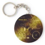 Earth Day 2012 - Sounds of Earth gold record Key Chains