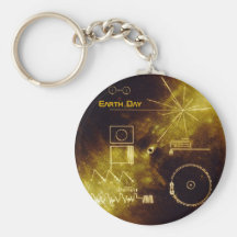 Earth Day 2012 - Sounds of Earth gold record Key Chains