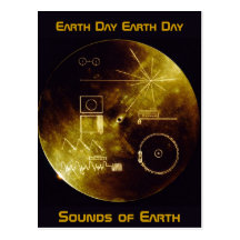 Earth Day 2012 - Sounds of Earth gold record Postcards