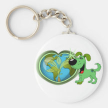 Earth Day and Leaf Key Chain