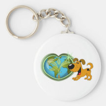 Earth Day and Pumpkin Key Chain