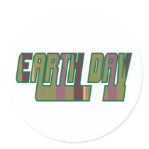 Earth Day April 22 Round Sticker