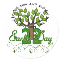 Earth Day April 22 Sticker