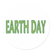 Earth Day April 22 Round Sticker
