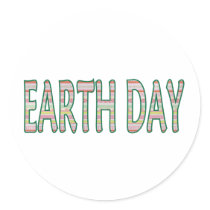 Earth Day April 22 Round Sticker