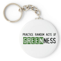 Earth Day - Be Green Key Chains