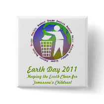 Earth Day Button