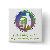 Earth Day Button