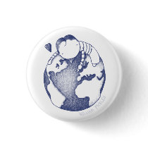 Earth Day Button - Blue