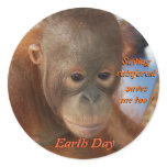Earth Day Conservation Round Stickers