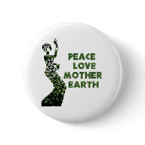 Earth Day Dancer Pinback Buttons