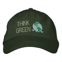 Earth Day Environmental Embroidered Hat