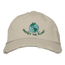 Earth Day Environmental Embroidered Baseball Cap