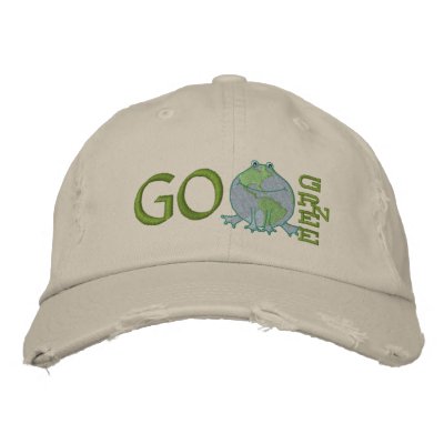 Earth Day Environmental Embroidered Hats by jamiecreates1