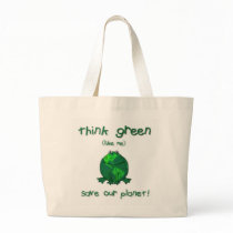 Earth Day Environmental Frog Canvas Bags
