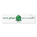 Earth Day Environmental Frog bumper stickers