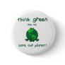 Earth Day Environmental Frog Pinback Button