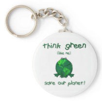 Earth Day Environmental Frog Keychain