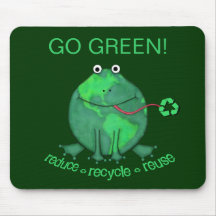 Earth Day Environmental Frog Mouse Pads