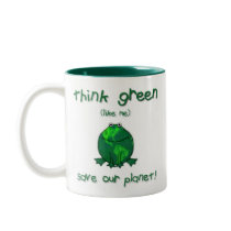 Earth Day Environmental Frog Mug