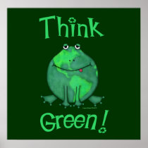 Earth Day Environmental Frog Print