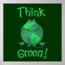 Earth Day Environmental Frog Print