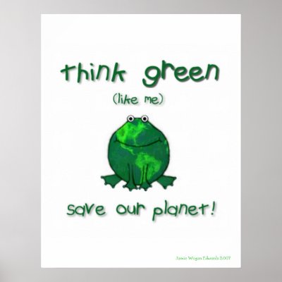 Earth Day Environmental Frog Posters by jamiecreates1