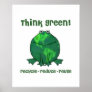 Earth Day Environmental Frog Poster