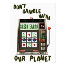 Earth Day Environmental Gamble Postcards