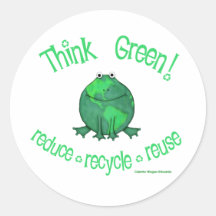 Earth Day Environmental Round Stickers