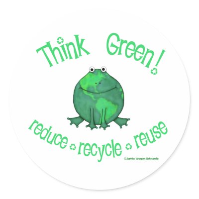 Earth Day Environmental Round Stickers by jamiecreates1