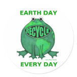 Earth Day Environmental Round Stickers