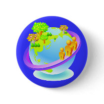 Earth Day Every Day Button