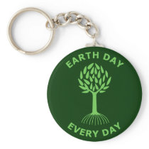Earth Day Every Day Keychains