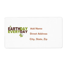 Earth Day Every Day Shipping Labels