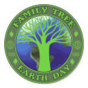 Earth Day Family Tree stickers