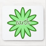 Earth Day Flower Mouse Mat