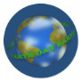 Earth Day Globe Round Sticker