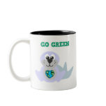Earth Day Go Green seal Goofkins Coffee Mug