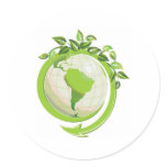 EARTH DAY GO GREEN stickers